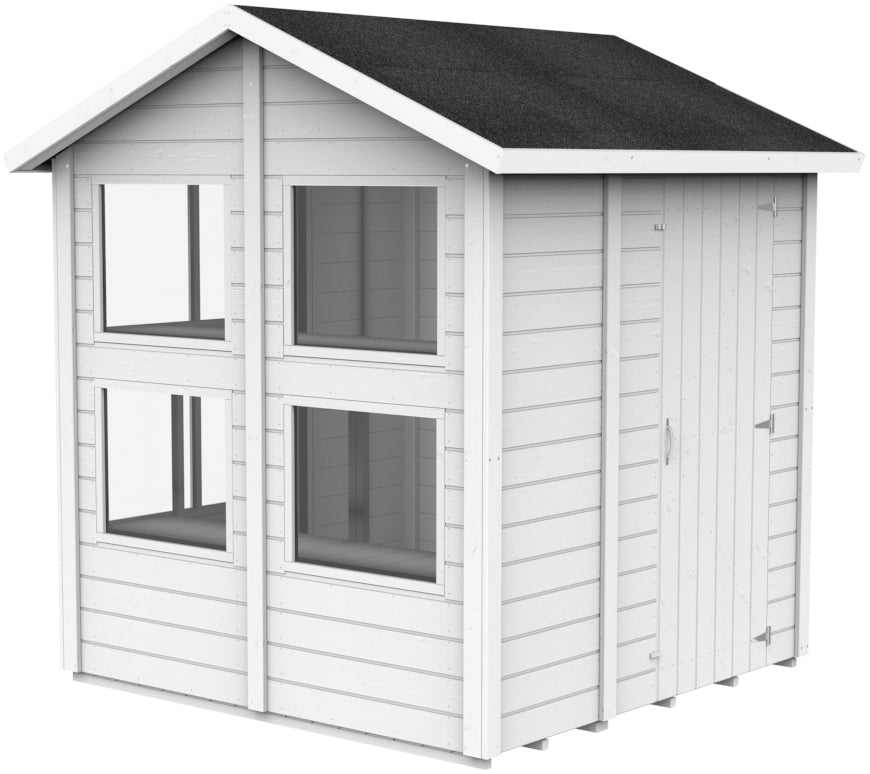 Storehaus Planteskur med saddeltag 186 x 186 cm