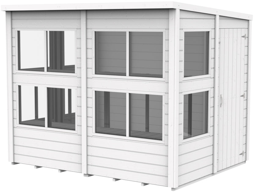 Storehaus Planteskur med pulttag 246 x 186 cm