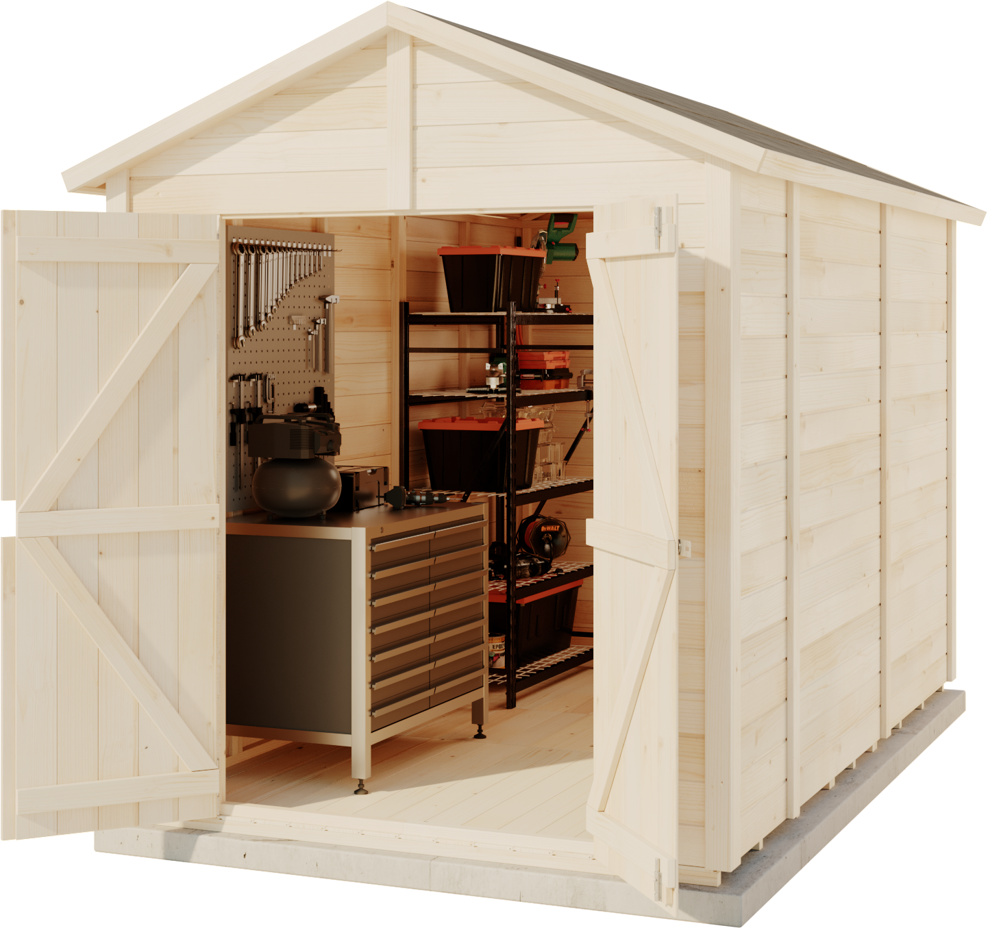 Redskabsskur Eskil XL Klassisk