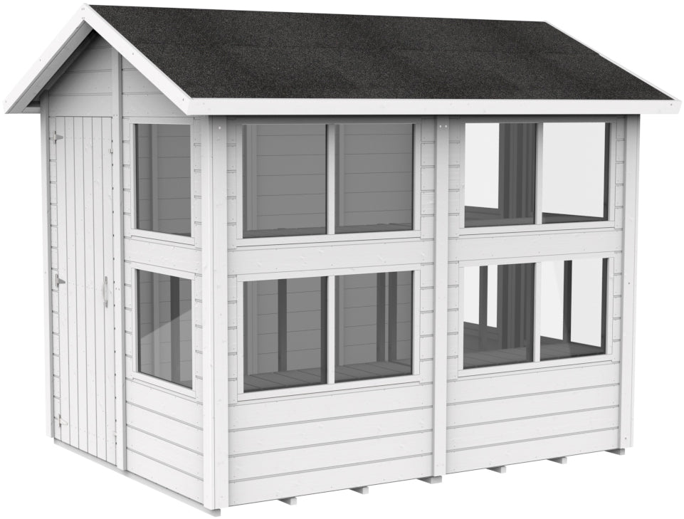 Storehaus Planteskur med saddeltag 246 x 186 cm